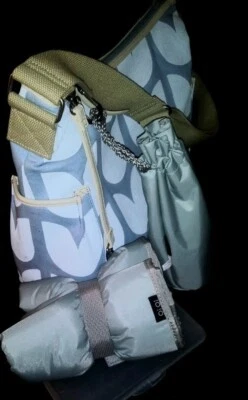 Bolso Cambiador de Pañales Hobo Azul Tulipán OiOi Multifunción Bandolera Accesorios Nuevo Foto 1 de 4