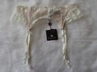 Pleasure State, Carmen Dalula, Garter Belt In Size M, Colour In Ivory And Frappe