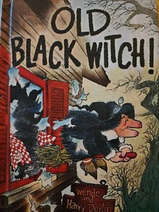 Vintage Old Black Witch By Wende and Harry Devlin 1966 - Picture 1 of 1