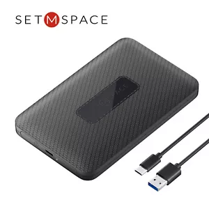 SETMSPACE 2.5" SATA USB 3.0 Hard Drive HDD SSD Enclosure External Laptop Case US - Picture 1 of 15
