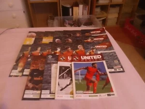 Dundee United x 25 2016/2017 Home Football Programmes All Listed (Complete) - Picture 1 of 1