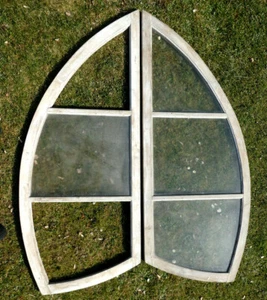 Alte Holzfenster Biedermeier ?? 2 Flügel Holzrahmen Sprossenfenster - Bild 1 von 4