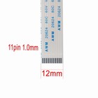 10Pcs FPC Ribbon Flexible Flat FFC Cable 11 Pin 1.0mm 0.5mm Pitch AWM 20624