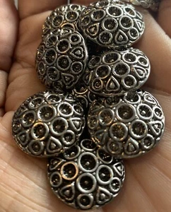 30 x Atemberaubende Schaftknöpfe 20 mm Jacke Blazer Mantel Kleider Antik Silber - Bild 1 von 4