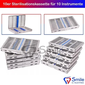 Sterilisationsbehälter 10er Sterilcontainer Kassette Halter Aufbewahrung - Picture 1 of 4