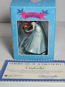 Grolier Disney Cinderella First Issue Christmas Ornament In Box w Certificate - Picture 1 of 17