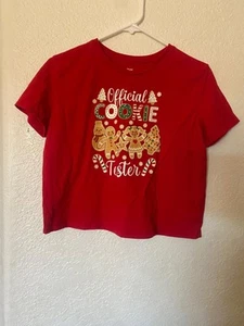 Holiday Christmas Red T Shirt  Girls (14-16) XL - Picture 1 of 7