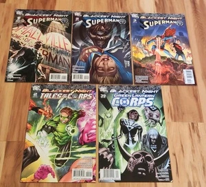 Blackest Night Superman #1-3 Complete Full Series Set + 2 Green Lantern #2 & #39 - Picture 1 of 12