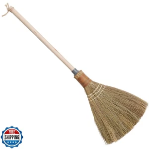 Natural Whisk Sweeping Hand Handle Broom - Vietnamese Straw Soft Broom for Cl - Picture 1 of 5