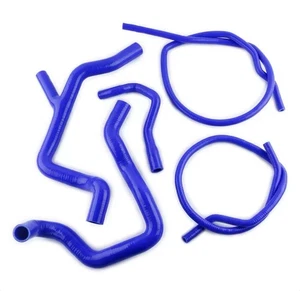 FORD FOCUS ST MK2 RS 2.5 ST225 BLUE COOLANT HOSE RADIATOR SILICONE KIT 2005-2011 - Picture 1 of 5