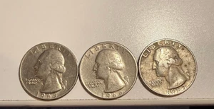 US Quarter 1965 1966 1967 No mintmark Not a Duplicate Listing - Picture 1 of 2
