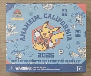 2025 Pokemon Worlds Varsity Pikachu Coin Damage Counter Dice Marker Set Anaheim - Picture 1 of 1