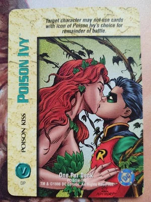 OverPower DC Comics 1996 Poison Ivy Kiss Special Card OPD Very Rare - Image 1 of 2