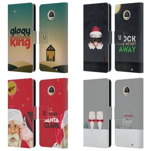 HEAD CASE DESIGNS CHRISTMAS CAROLS LEATHER BOOK WALLET CASE FOR MOTOROLA PHONES - Picture 1 of 10