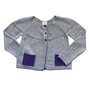 Hanna Andersson Monday To Sunday Pocket Cardigan Sweater Size 12 - Picture 1 of 4