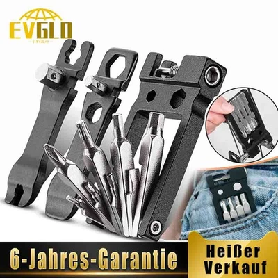 Fahrrad Multifunktionswerkzeug 19-in-1 Multitools Faltbare Reparatur Werkzeug  - Bild 1 von 4