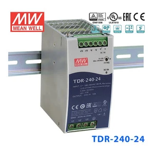 Mean Well TDR-240-24 Single Output Industrial Power Supply 240W 24V - DIN Rail - Picture 1 of 1