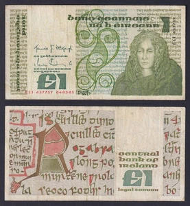 Banconota Irlanda 1 pound 1985 P.-70c BB/VF - Picture 1 of 1