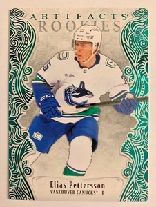 #182 Elias Pettersson RC - 2025-26 UD Artefactos Novatos VERDE JADE Paralelo/100 - Imagen 1 de 3