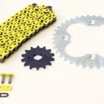 Cadena junta tórica amarilla y piñón plateado 87-1991 Honda FourTrax TRX250X 250X 12/38 Foto 1 de 1