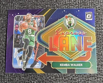 2020 Panini Donruss Optic Kemba Walker Purple Holo Express Lane #23 - Imagem 1 de 2