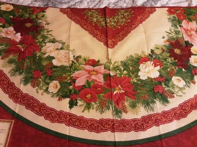 1 Colorful "Christmas "Holiday Finery" Cotton Quilting Fabric Panel - Image 1 of 4