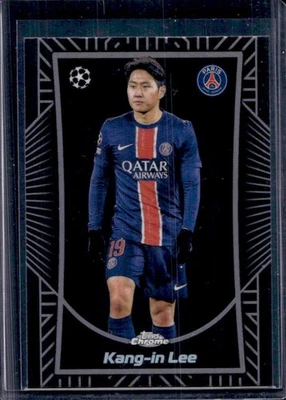 2024-25 Topps Chrome UEFA Kang-in Lee Shadow Etch #SE-7 PSG - Image 1 of 2