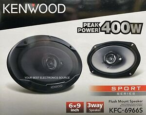 NEW Kenwood KFC-6966S, 6"x9" 3-Way Coaxial Car Audio Speakers (PAIR) 6x9