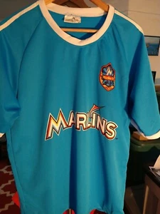 Modern Florida Marlins Baseball Jersey Size XL Graphic Print pepsi promo - Picture 1 of 4