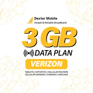 3GB 5G Datentarif auf Verizon mit SIM / eSIM | Tablet | Hotspot | Router & mehr - Bild 1 von 1