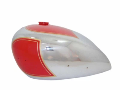 Tanque de gasolina para Matchless Twin G9 G12 en pintura roja y cromo (tanque de combustible) Foto 1 de 3