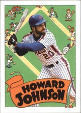 1992 Topps Kids New York Mets Baseball Card #12 Howard Johnson