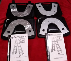 Lot of 2 GORILA LADDERS Professional 4 in 1 Aluminum Ladder Static Hinge kit - Picture 1 of 17
