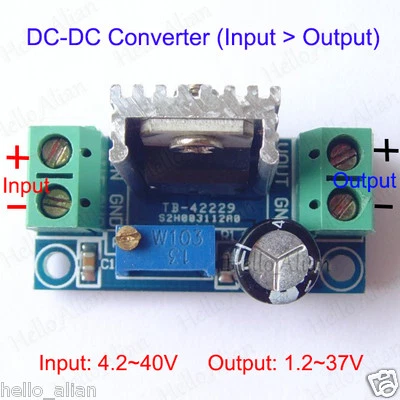 DC-DC Buck Step Down Converter 3V 3.3V 5V 6V 9V 12V 24V Linear Voltage Regulator - Image 1 of 4