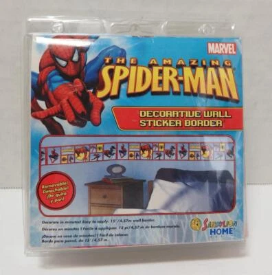 NIP Sandylion Home Marvel Spiderman Decorative Wall Sticker Border - Image 1 of 2