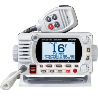 Standard Horizon GX1800G Fixed Mount VHF w/GPS - White GX1800GW - Image 1 of 4