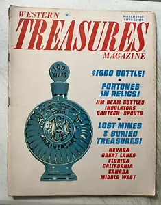 Western Treasures Magazine März 1969 Flaschen Isolatoren verlorene Minen MEHR! - Bild 1 von 2