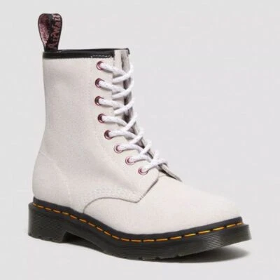 Dr Martens 8 Ojos 1460 Blanco Adornado 27655100 Clásico Doc - Imagen 1 de 4