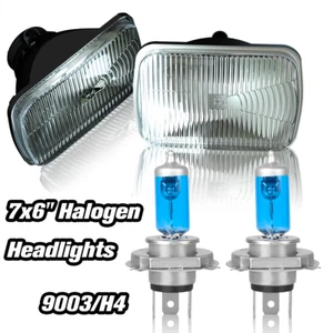 For Chevy Express Cargo Van 1500 2500 3500 Pair 7x6 5x7 Headlights Hi/Lo DRL - Picture 1 of 16