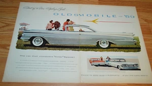 Oldsmobile Ninty Ocho 1959 vacaciones original gran anuncio vintage 59 - Imagen 1 de 1