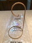Ornament 7 Inch Display Stand Twisted Wire Hanger Holder - Brass - NEW IN PKG