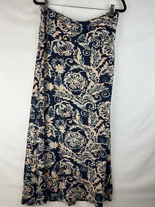 Falda Loveappella Mujer Floral Talla Extra Grande Pequeña Azul Flores Suave CB1 - Imagen 1 de 5