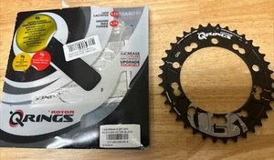 Rotor Q-Ring 38T 110 BCD X 5 Outer Chainring MTB Gravel Biking Black - Picture 1 of 4