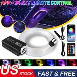 500x Car/Home Headliner Star Light kit Roof Twinkle Ceiling Lights Fiber Optic - Picture 1 of 12