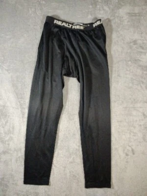 Realtree Mens Size M 32-34 Black Performance Base Layer Spandex Pants - Image 1 of 4