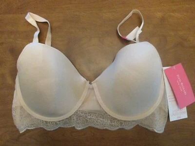 Sutiã Demi 003X06 Isaac Mizrahi IM15682 levemente forrado com renda 36D bege - Imagem 1 de 2