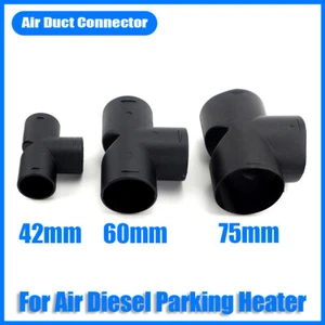 75mm 60mm 42mm Air Diesel Heater Duct Hose Pipe Air Vent Connector T 3 Outlet # - Bild 1 von 11