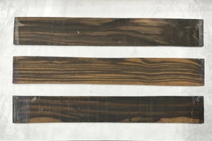 GOLDEN Ebony Griffbretter | Fingerboards | Tonholz | Tonewood | 720 x 105 x 9 mm - Picture 1 of 5