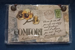 Small Wall Plaque Comfort Postcards from Heaven Wood Post Card Demdaco 6 X 3.75  - Picture 1 of 7