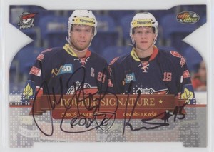 2013-14 OFS Plus ELH Czech Extraliga /99 Lubos Bartecko Ondrej Kase #DS06 Auto